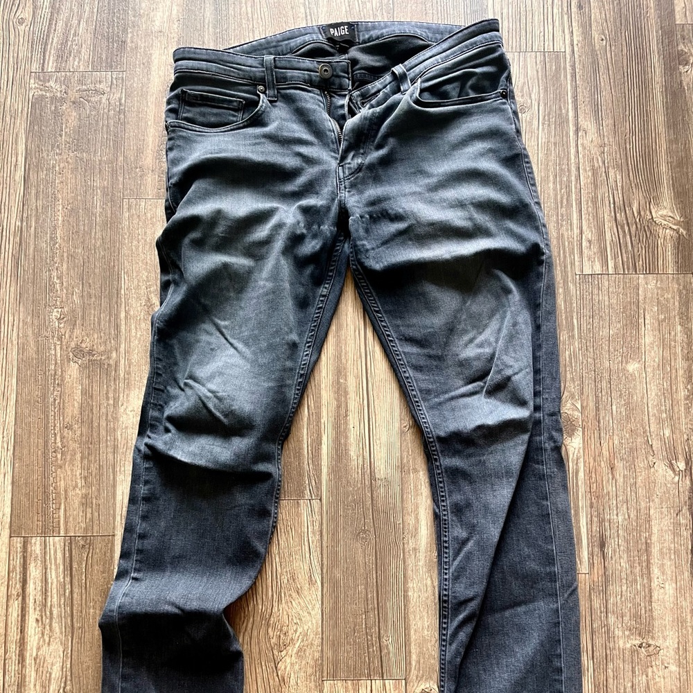 Paige Pants Mens 32x32 Blue Lennox Fit Jeans